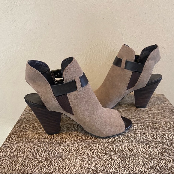 Franco Sarto Beige and Brown Booties - Picture 2 of 7